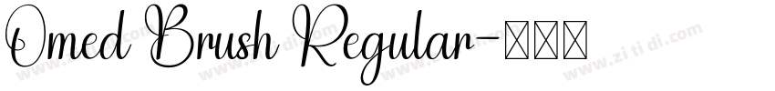 Omed Brush Regular字体转换
